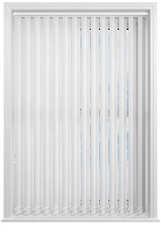 Toulouse (Blackout), Textured White - Vertical Blind